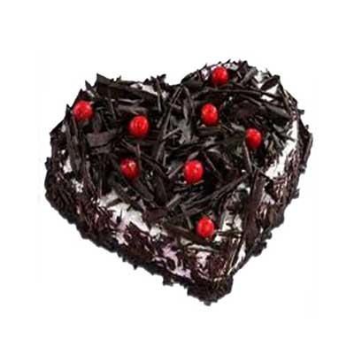 "Yummy delicious heart shape chocolate cake -1kg - code MC04 - Click here to View more details about this Product